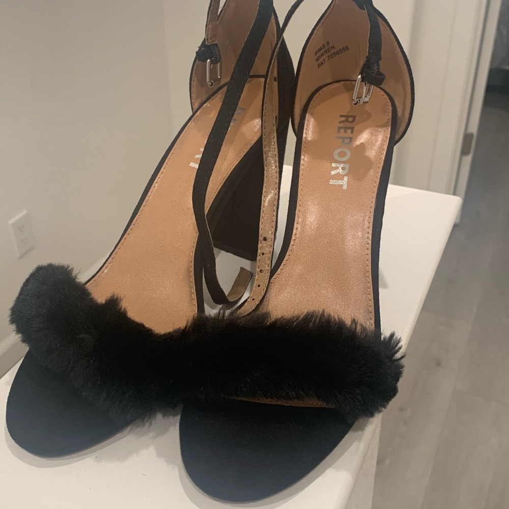 Report Fuzzy Block Heel Sandal - image 2